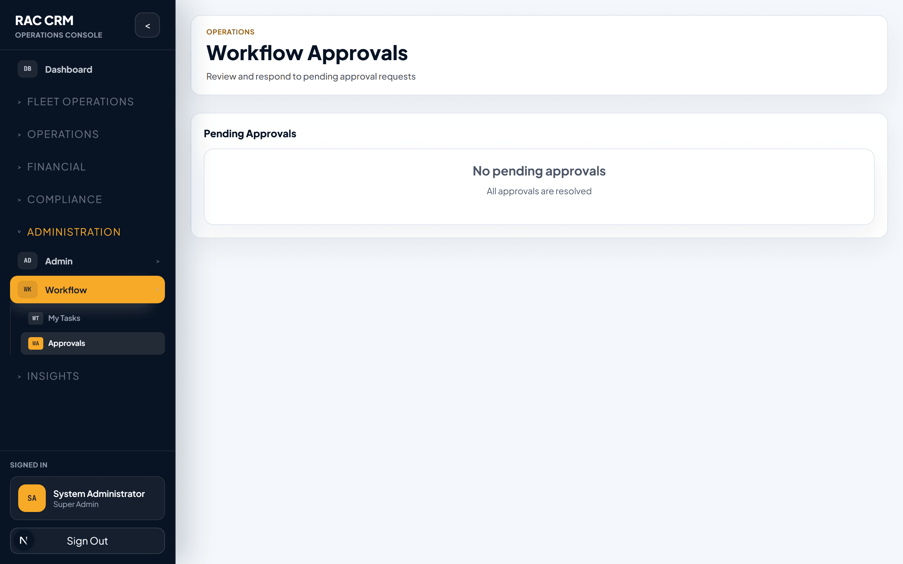 Approvals
