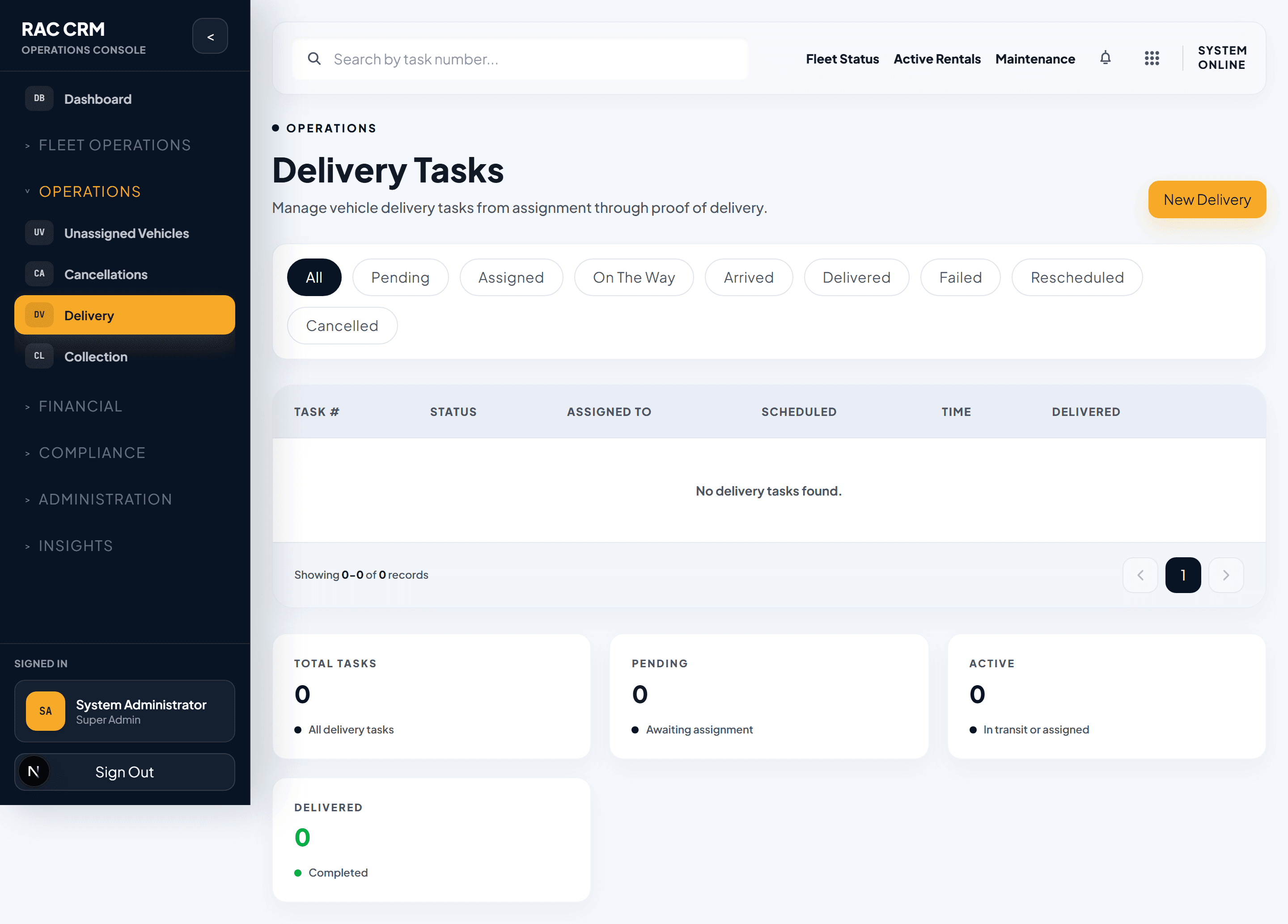 Delivery Management