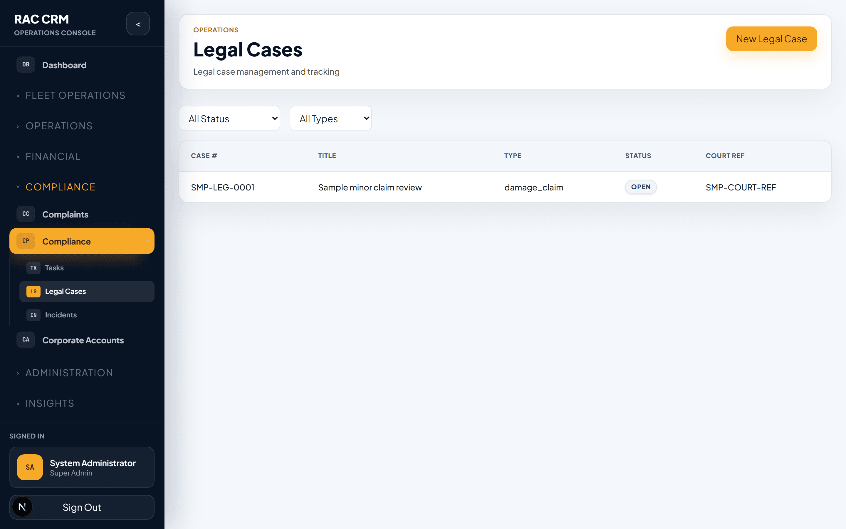 Legal Cases