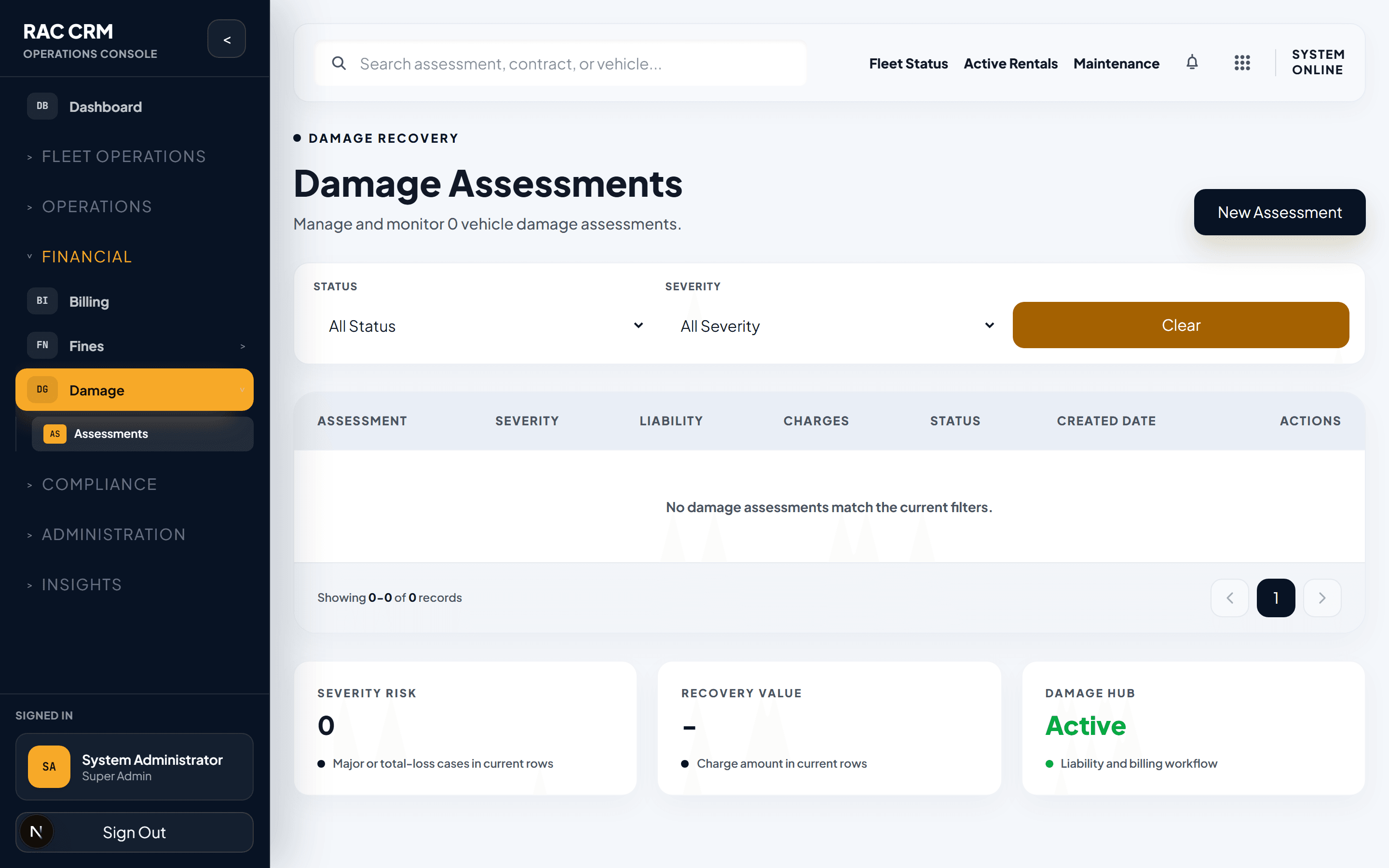 Damage Assessments