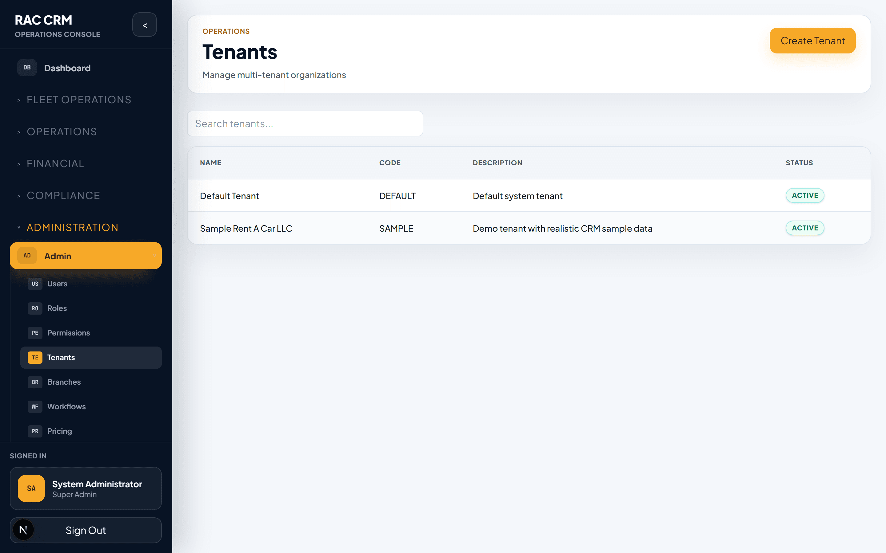 Tenants